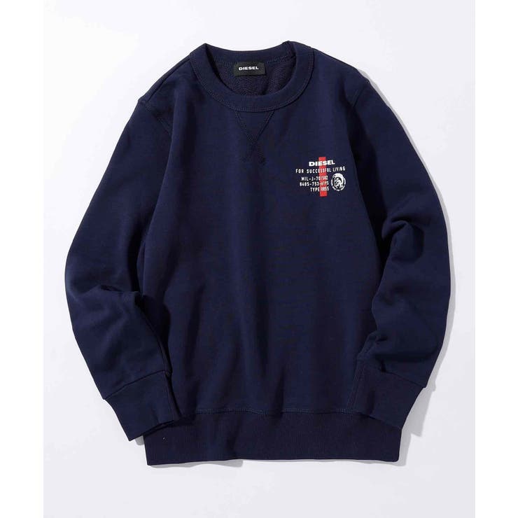 DIESEL ディーゼル ワンポイントブランドロゴ長袖スウェット