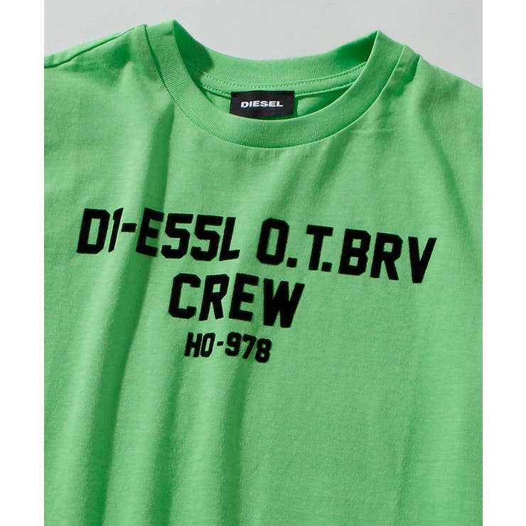 DIESEL ディーゼル 柄入り ロゴ プリント 半袖Tシャツ 関税込 DIESEL ディーゼル Tシャツ メンズ 半袖 ブランドロゴT ブラック