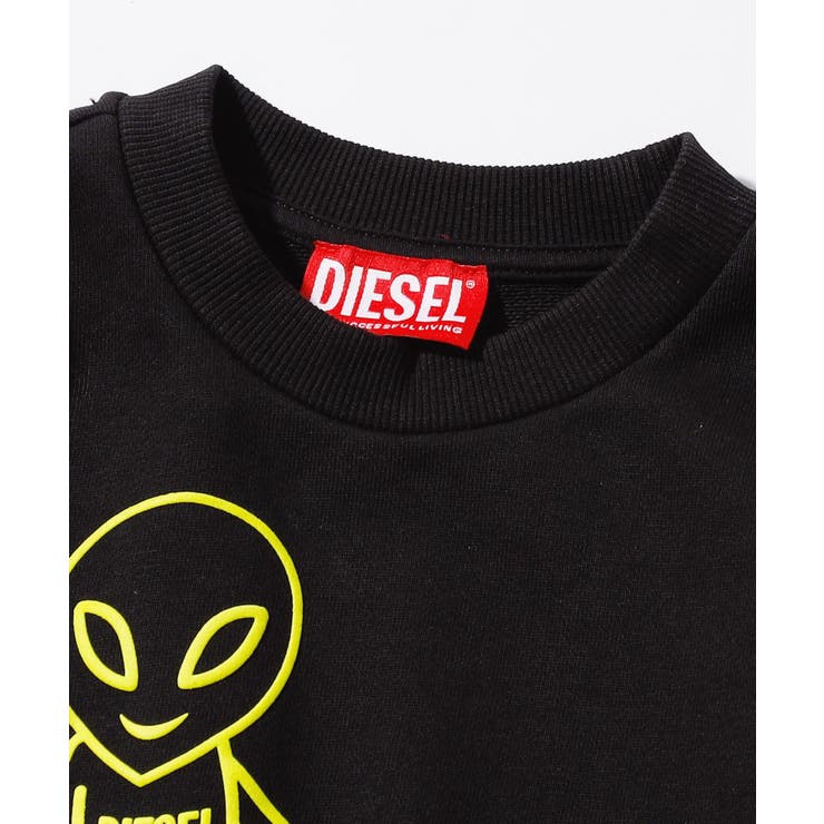 DIESEL ディーゼル ブランドロゴ長袖スウェットプルオーバー