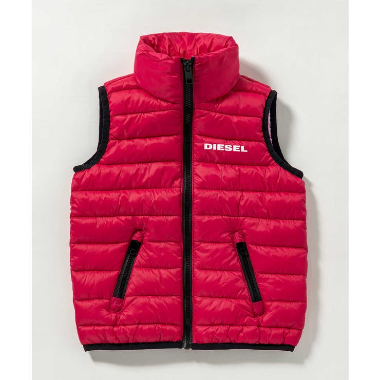 ピンク | DIESEL ディーゼル ジップアップダウンベストジャケット | SHIFFON