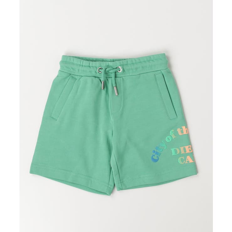 グリーン | DIESEL ディーゼル ブランドロゴスウェットショートパンツ | SHIFFON