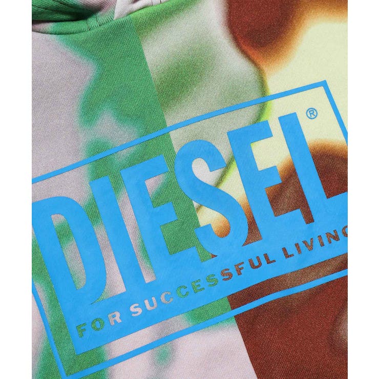 DIESEL ディーゼル ブランドロゴタイダイ柄フーディーパーカー | SHIFFON | 詳細画像3 