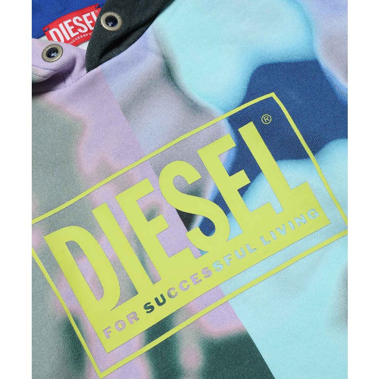 DIESEL ディーゼル ブランドロゴタイダイ柄フーディーパーカー | SHIFFON | 詳細画像5 