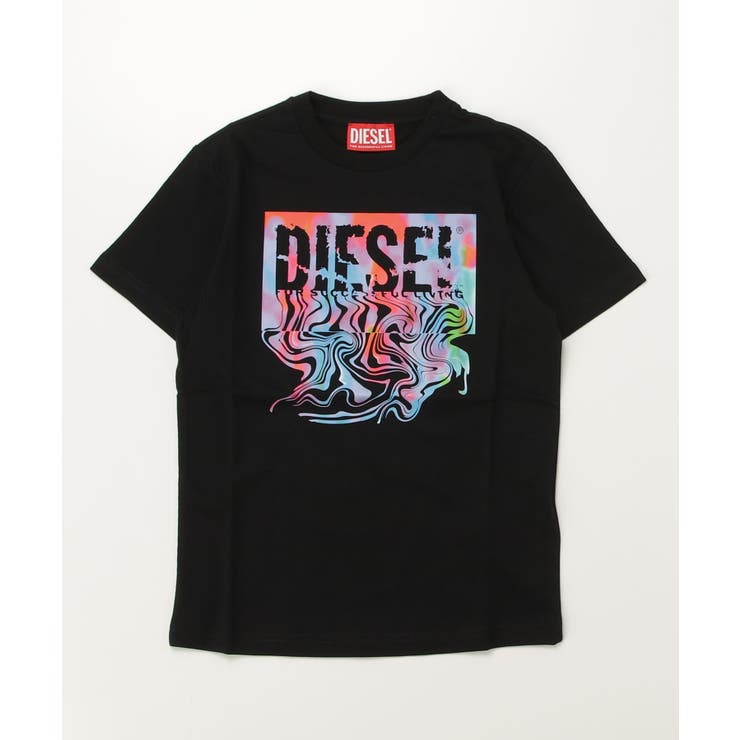 ブラック | DIESEL ディーゼル ブランドロゴ半袖Tシャツカットソー | SHIFFON