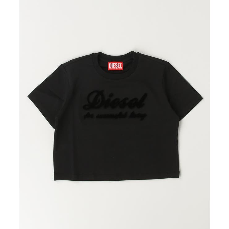 ブラック | DIESEL ディーゼル ブランドロゴ半袖Tシャツカットソー | SHIFFON