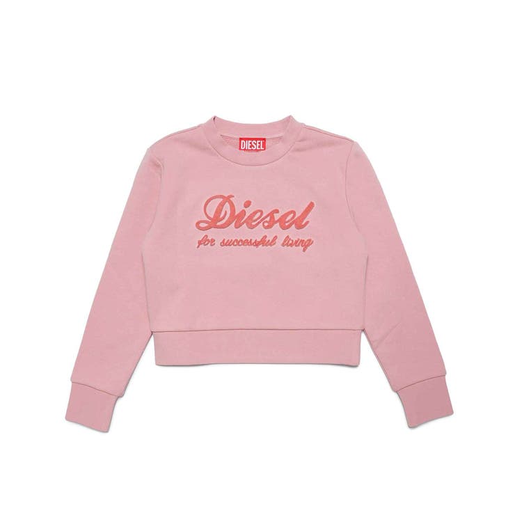 ライトピンク | DIESEL ディーゼル ブランドロゴスウェットプルオーバー | SHIFFON