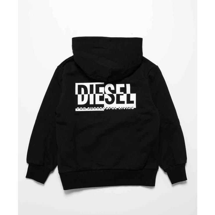 DIESEL ディーゼル ブランドロゴジップアップパーカー[品番