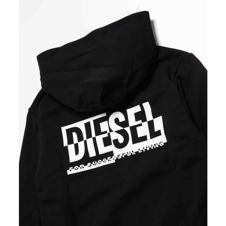 新品　タグ付き　DIESEL ディーゼル　ショート丈ロゴパーカー　ジップアップ 新品 タグ付き DIESEL ディーゼル ショート丈ロゴパーカー