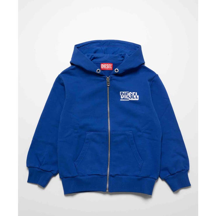 DIESEL ディーゼル ブランドロゴジップアップパーカー[品番