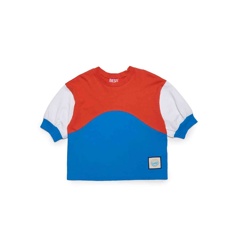 レッド | DIESEL ディーゼル ワンポイントブランドロゴTシャツカットソー | SHIFFON