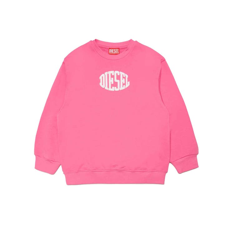 ピンク | DIESEL ディーゼル ブランドロゴスウェットプルオーバー | SHIFFON