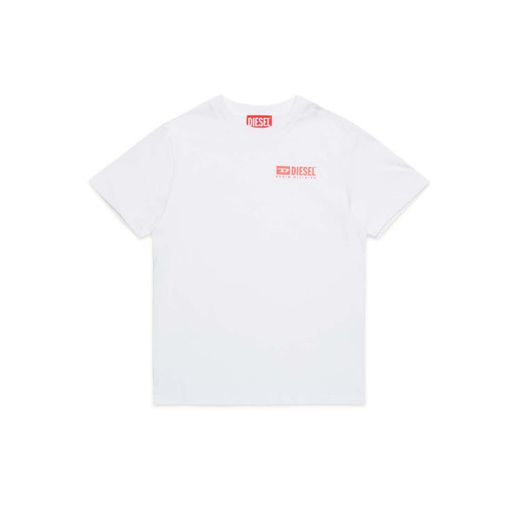 ホワイト | DIESEL ディーゼル ワンポイントブランドロゴ半袖Tシャツカットソー | SHIFFON