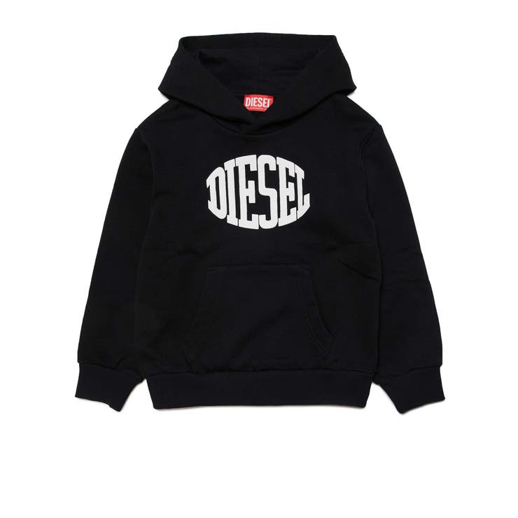 ブラック | DIESEL ディーゼル ブランドロゴパーカーフーディー | SHIFFON
