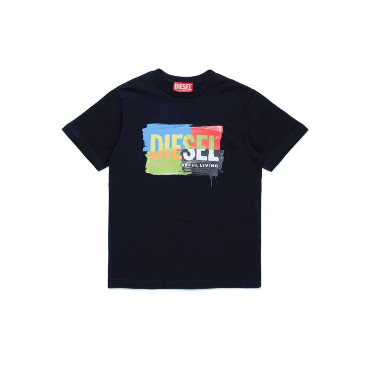 ブラック | DIESEL ディーゼル ブランドロゴ半袖Tシャツカットソー | SHIFFON