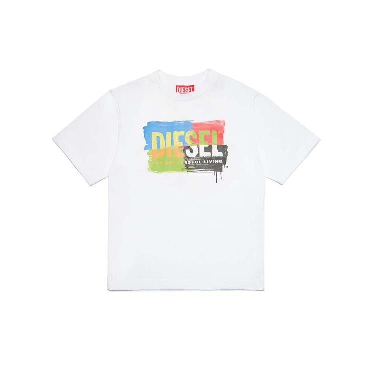 ホワイト | DIESEL ディーゼル ブランドロゴ半袖Tシャツカットソー | SHIFFON
