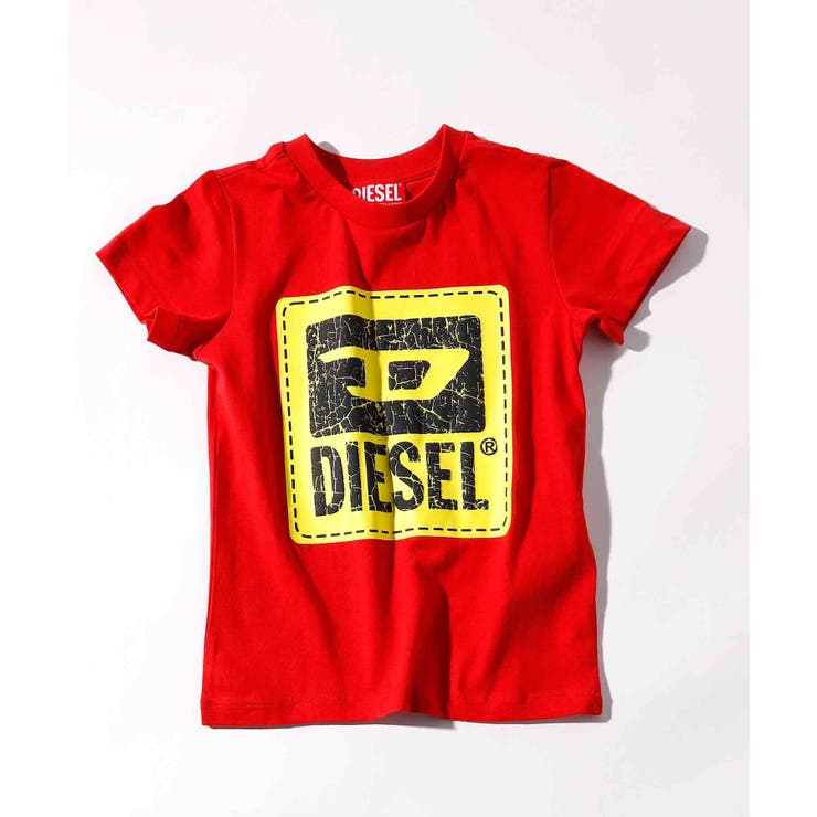 レッド | DIESEL ディーゼル ブランドロゴ | SHIFFON