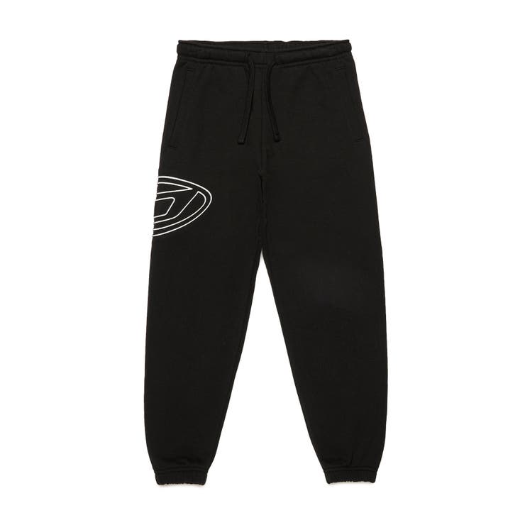 ブラック | DIESEL ディーゼル ワンポイントブランドロゴスウェットパンツ | SHIFFON