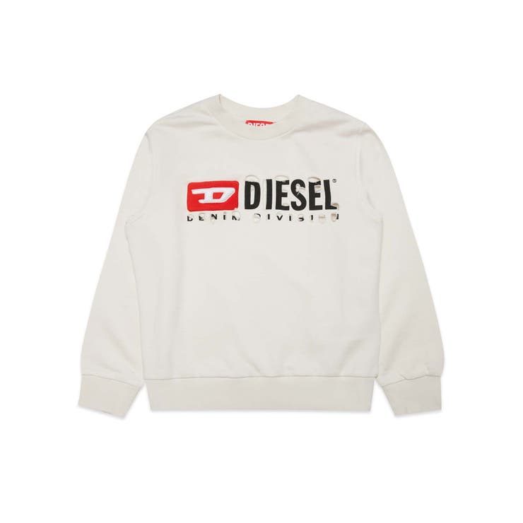 ホワイト | DIESEL ディーゼル ブランドロゴスウェットプルオーバー | SHIFFON