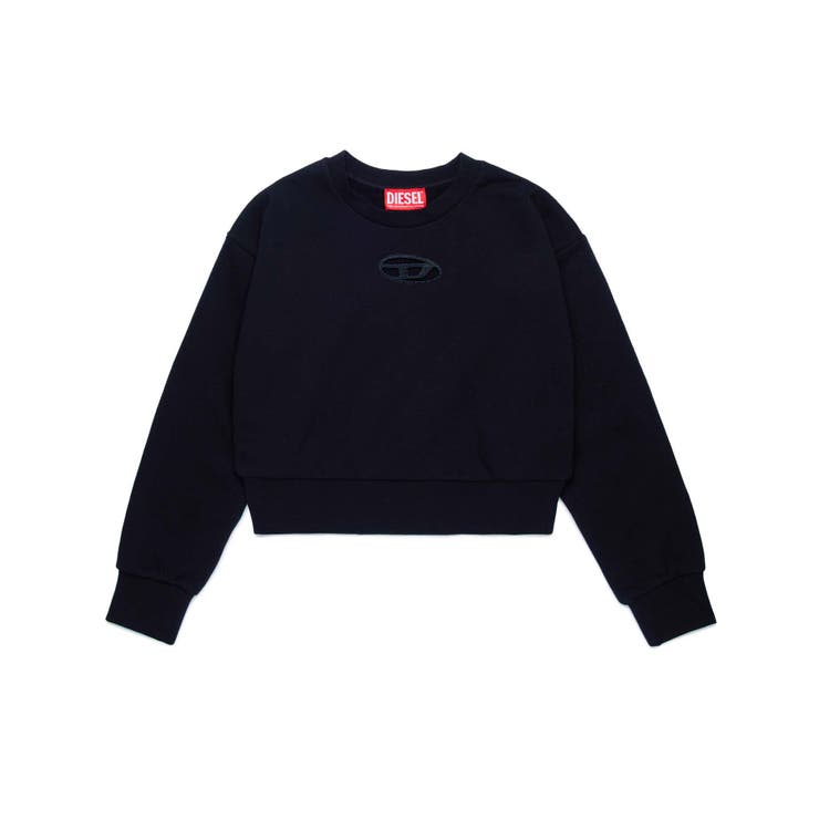 ブラック | DIESEL ディーゼル ワンポイントブランドロゴスウェットプルオーバー | SHIFFON