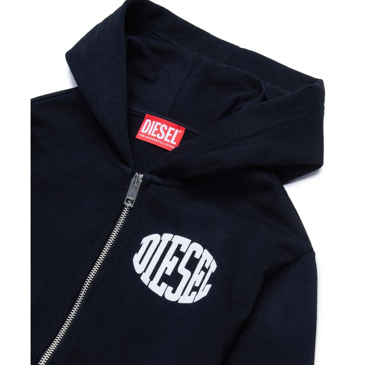 DIESEL ディーゼル ワンポイントブランドロゴジップアップパーカーフーディー | SHIFFON | 詳細画像6 