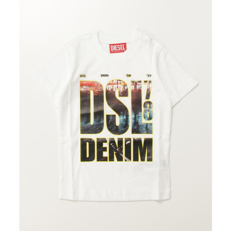ホワイト | DIESEL ディーゼル ブランドロゴ半袖Tシャツカットソー | SHIFFON
