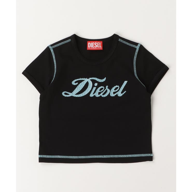 ブラック | DIESEL ディーゼル ブランドロゴ半袖Tシャツカットソー | SHIFFON