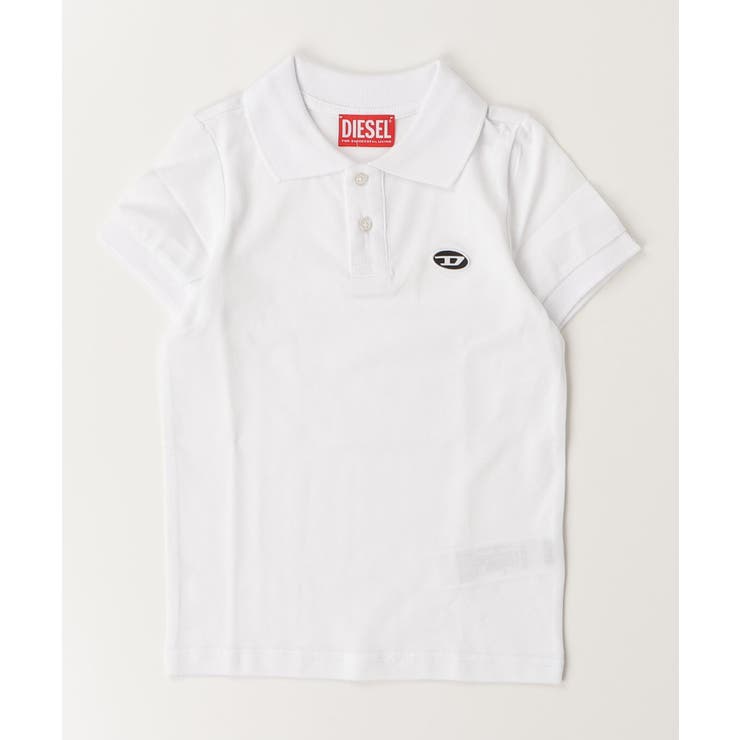 ホワイト | DIESEL ディーゼル ワンポイントブランドロゴポロシャツ | SHIFFON