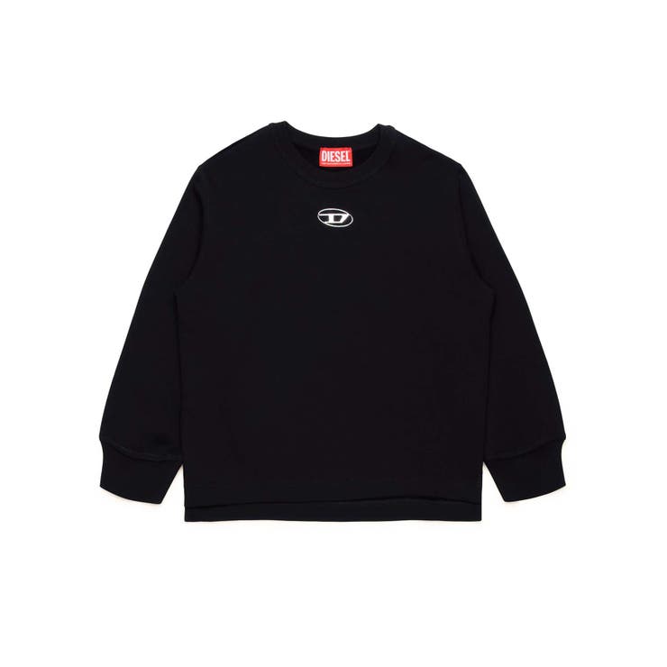 ブラック | DIESEL ディーゼル ワンポイントブランドロゴスウェットプルオーバー | SHIFFON