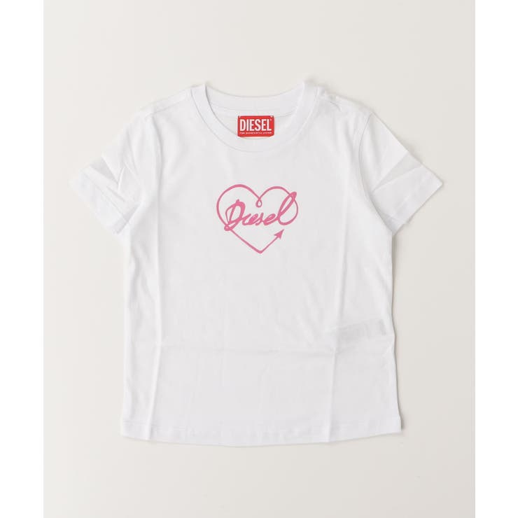 ホワイト | DIESEL ディーゼル ブランドロゴ半袖Tシャツカットソー | SHIFFON