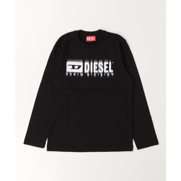 ブラック | DIESEL ディーゼル ブランドロゴ長袖Tシャツカットソー | SHIFFON