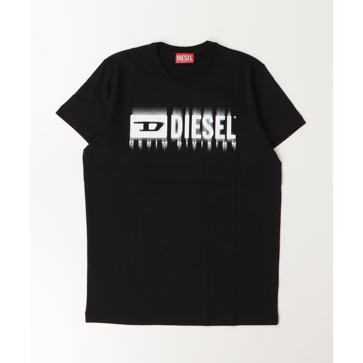 ブラック | DIESEL ディーゼル ブランドロゴ半袖Tシャツカットソー | SHIFFON