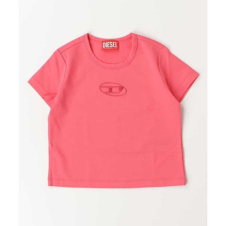 ピンク | DIESEL ディーゼル ワンポイントブランドロゴ半袖Tシャツカットソー | SHIFFON