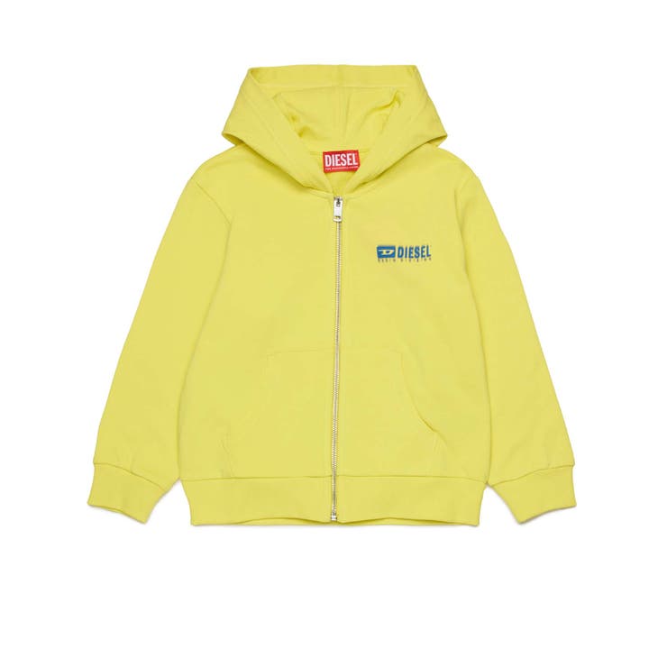 イエロー | DIESEL ディーゼル バックブランドロゴジップアップフーディーパーカー | SHIFFON