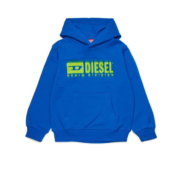 ブルー | DIESEL ディーゼル ブランドロゴフーディーパーカー | SHIFFON