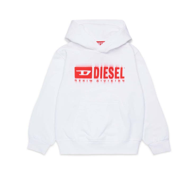 ホワイト | DIESEL ディーゼル ブランドロゴフーディーパーカー | SHIFFON