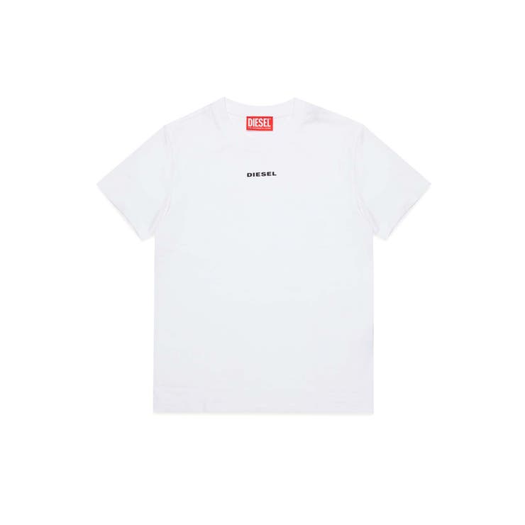 ホワイト | DIESEL ディーゼル ワンポイントブランドロゴ半袖Tシャツカットソー | SHIFFON