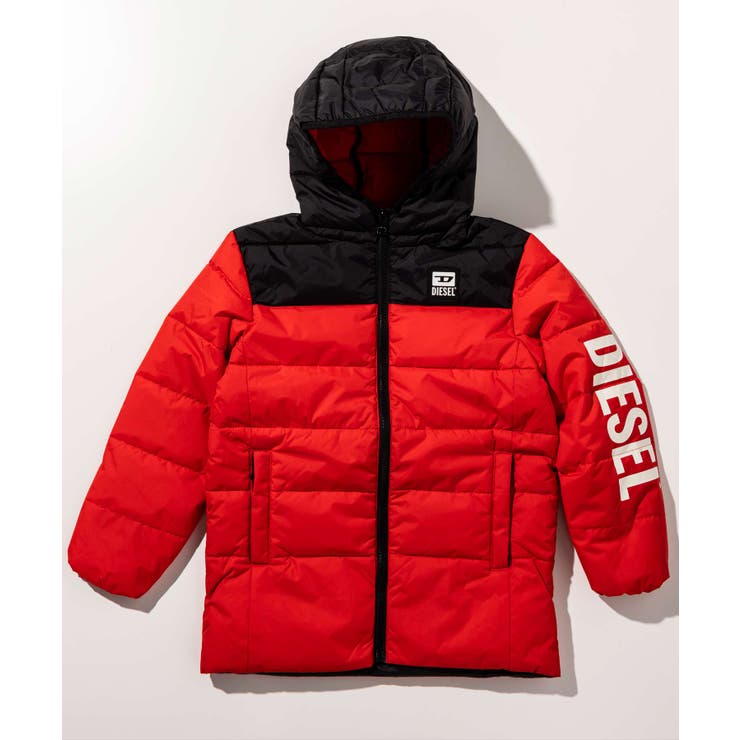 DIESEL ディーゼル ブランドロゴダウンジャケットコート[品番