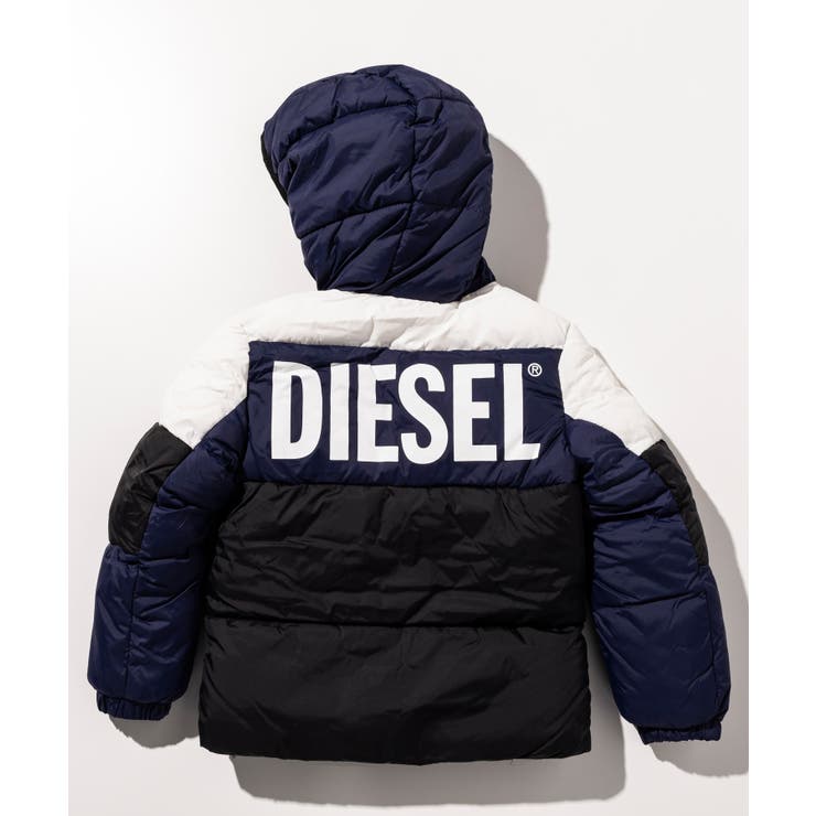 DIESEL ディーゼル ブランドロゴ中綿ジャケットコート[品番