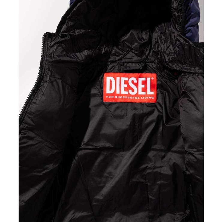 DIESEL ディーゼル ブランドロゴ中綿ジャケットコート[品番