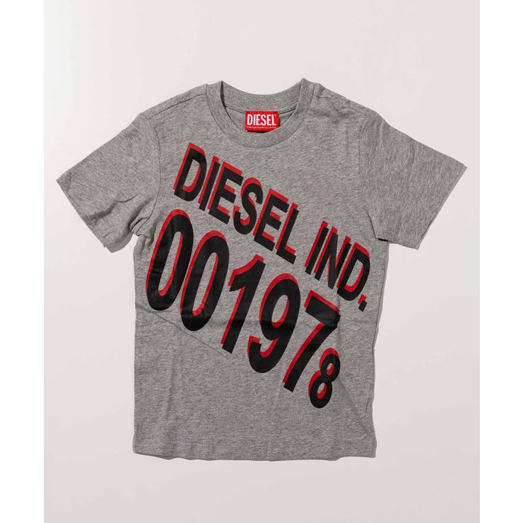 グレー | DIESEL ディーゼル ブランドロゴ半袖Tシャツカットソー | SHIFFON