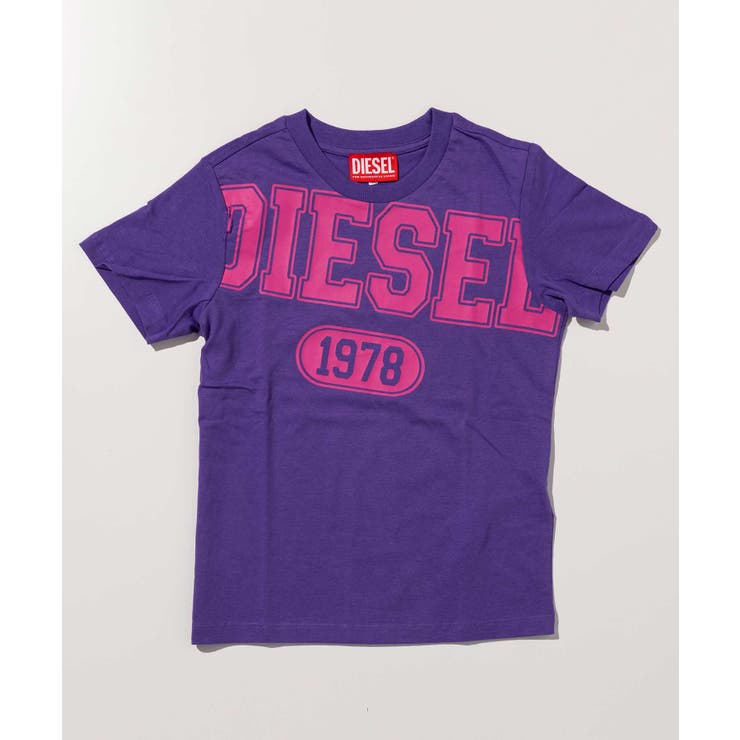 パープル | DIESEL ディーゼル ブランドロゴ半袖Tシャツカットソー | SHIFFON
