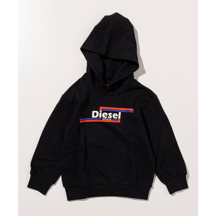 ブラック | DIESEL ディーゼル ブランドロゴ | SHIFFON