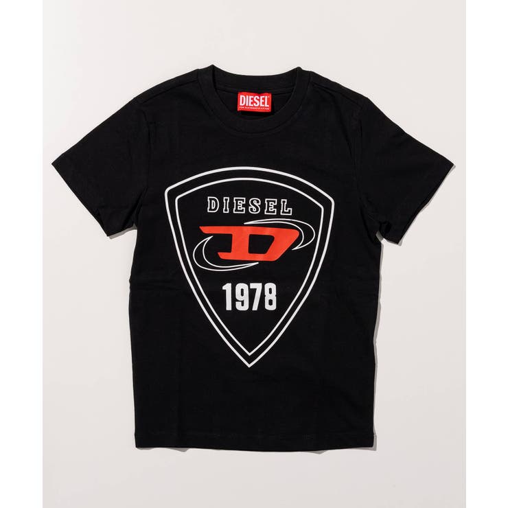 ブラック | DIESEL ディーゼル ブランドロゴ半袖Tシャツカットソー | SHIFFON
