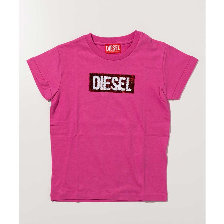ピンク | DIESEL ディーゼル ブランドロゴ半袖Tシャツカットソー | SHIFFON