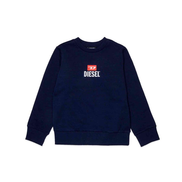 ネイビー | DIESEL ディーゼル ワンポイントブランドロゴスウェットプルオーバー | SHIFFON