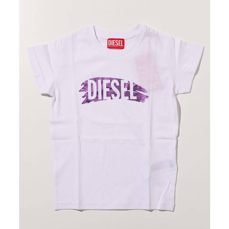 ホワイト | DIESEL ディーゼル ブランドロゴ半袖Tシャツカットソー | SHIFFON