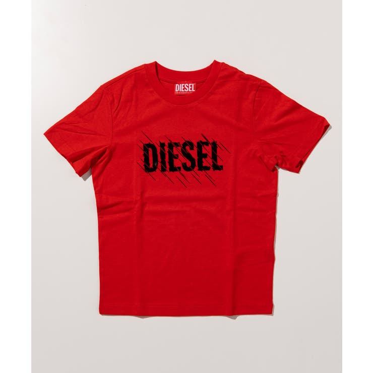 レッド | DIESEL ディーゼル ブランドロゴ半袖Tシャツカットソー | SHIFFON