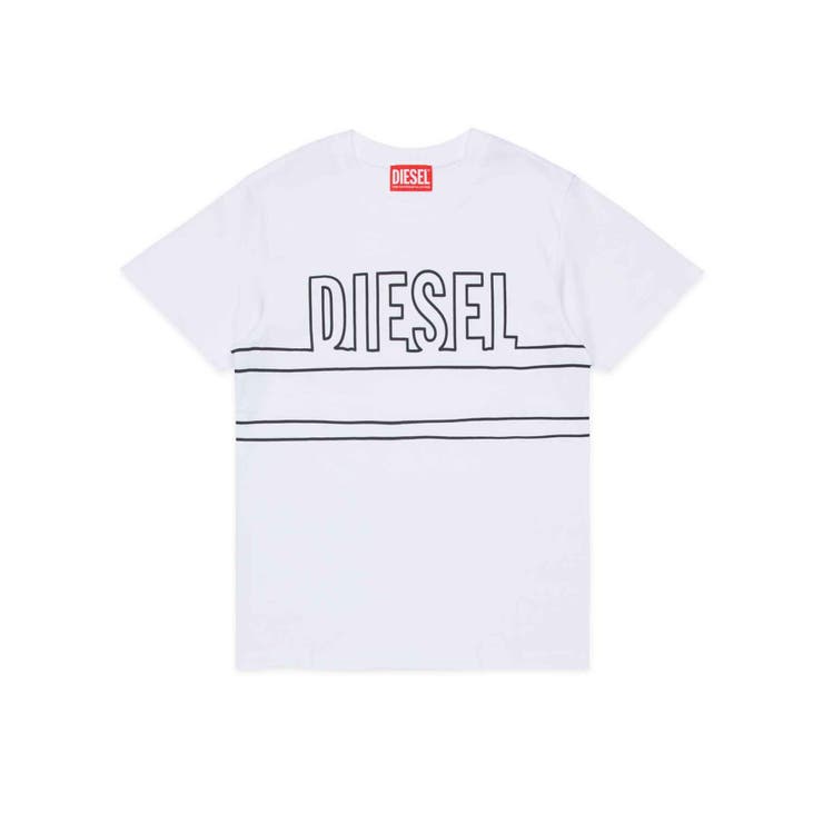 ホワイト | DIESEL ディーゼル ブランドロゴ半袖Tシャツカットソー | SHIFFON