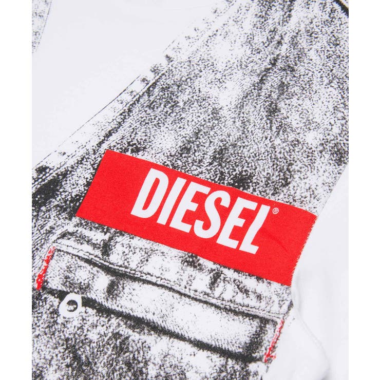 DIESEL ディーゼル ブランドロゴベスト風半袖Tシャツカットソー | SHIFFON | 詳細画像4 