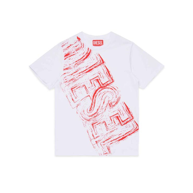 ホワイト | DIESEL ディーゼル ブランドロゴ半袖Tシャツカットソー | SHIFFON